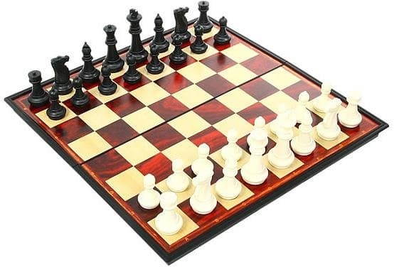 Шахматы магнитные 3 в 1. Brown 57710 Бол.
