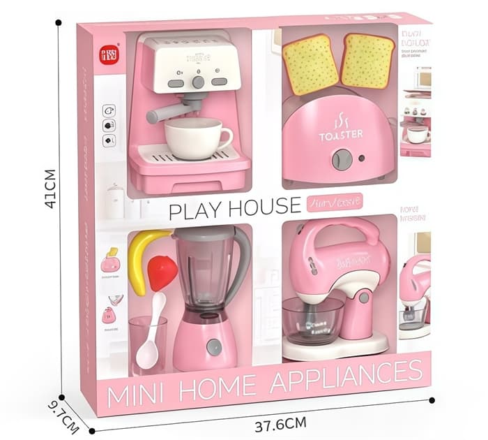 Игровой набор: Соковыжималка, Хлебопечка, Миксер, Кофемашина LS8486C