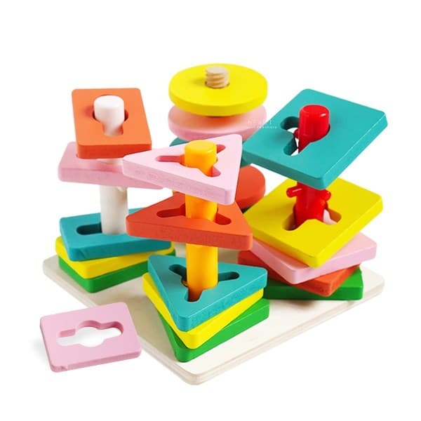 Занимательные фигурки 4 в 1 квадратная MWZ-3023