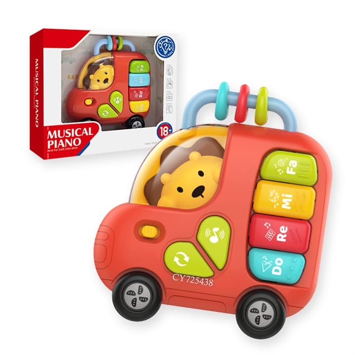 Развивающая музыкальная игрушка Пианино Машинка HE0566