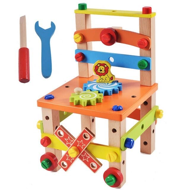 Игрушка из дерева конструктор Стул HM
