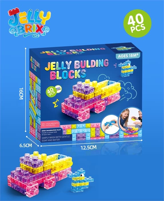 Мягкий желейный конструктор 40 дет